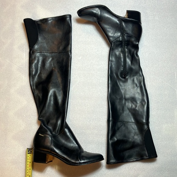 Calvin Klein Carli over the knee boots. Black. Size 10. - Picture 2 of 10
